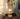 Boble bordlampe, gylden og messing